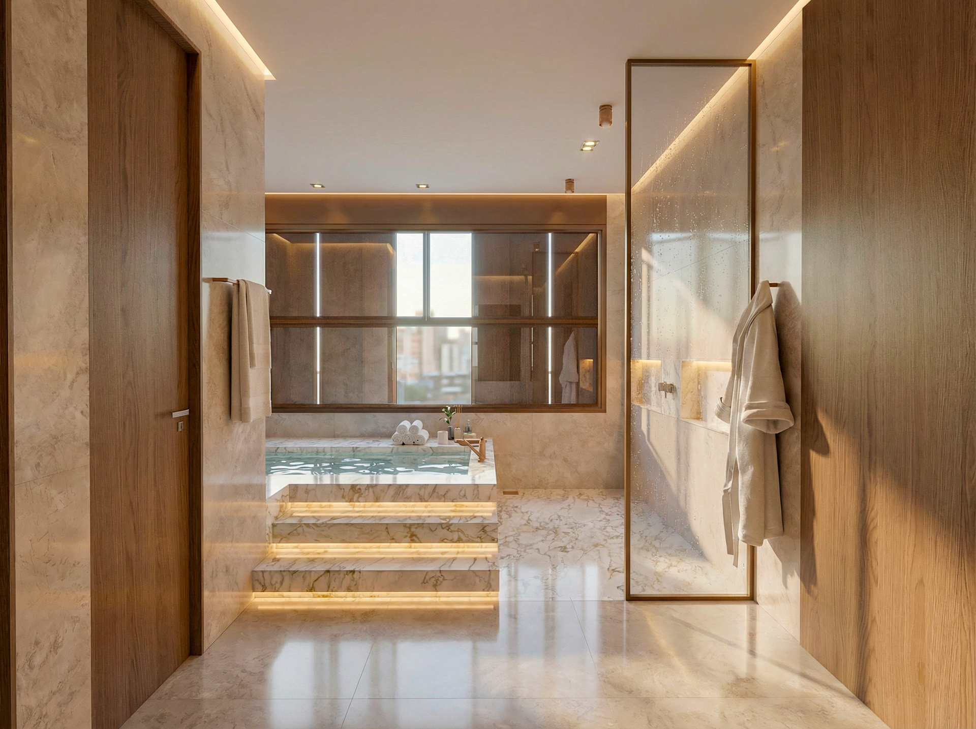 Banheiro com spa